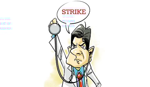 The decision to strike was taken at a meeting convened on Friday evening, attended by representatives of various associations except the nurses’ union.