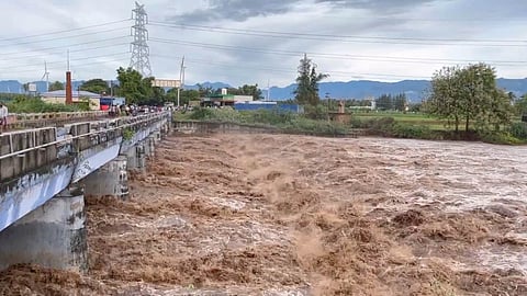 Sporadic rainfall in the catchment area increased inflow at Vaigai dam on Saturday.
