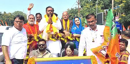 Jay Dholakia holds a roadshow ahead of filing his nomination.