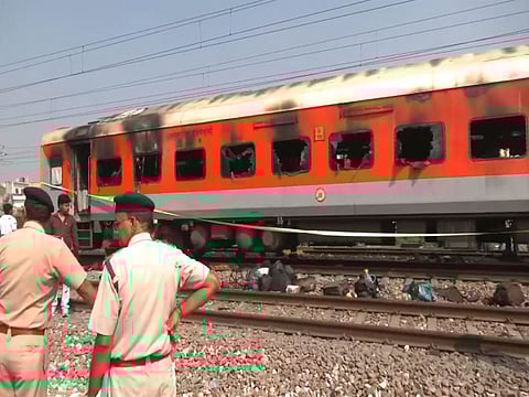 Fire broke out on Amritsar-Saharsa express coach G-19 in Punjab's Sirhind.
