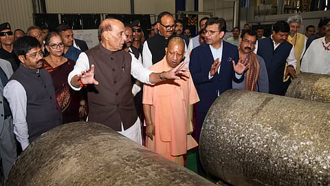 Defence Minister Rajnath Singh on Saturday inaugurated the Titanium & Superalloy Materials Plant at PTC Industries, Lucknow. 