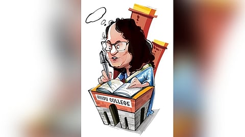 After her address, Amarasuriya walked through the campus past the sociology department, her old hostel, and Room No. 27, where she once sat as a student.