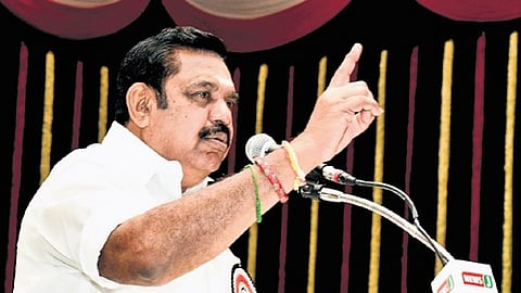 AIADMK general secretary Edappadi K Palaniswami