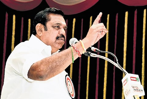 AIADMK general secretary and opposition leader Edappadi K Palaniswami 