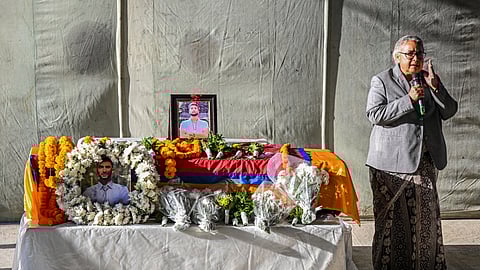 Body of Nepali student who died in Hamas captivity returns to Nepal