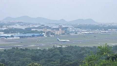 Airport authorities said reduced  visibility affected at least 15 flights, including seven arrivals.