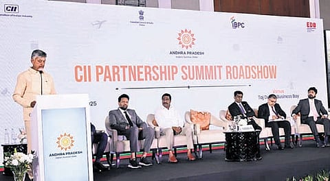 Andhra CM Naidu holds roadshow in Dubai to woo investors 