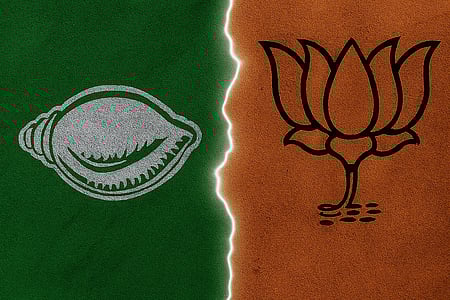 BJD-BJP logos used for representative purposes only.