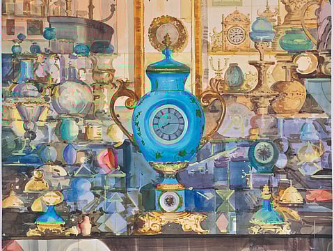 Works on display at the exhibition