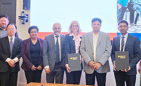 As part of Minister Sridhar Babu's official tour of Australia, a significant Letter of Intent (LoI) was signed between the Government of Telangana and RMIT University in his presence.