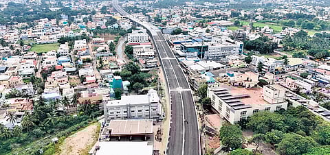 The 1,850-metre-long Periyanaickenpalayam flyover in Coimbatore.