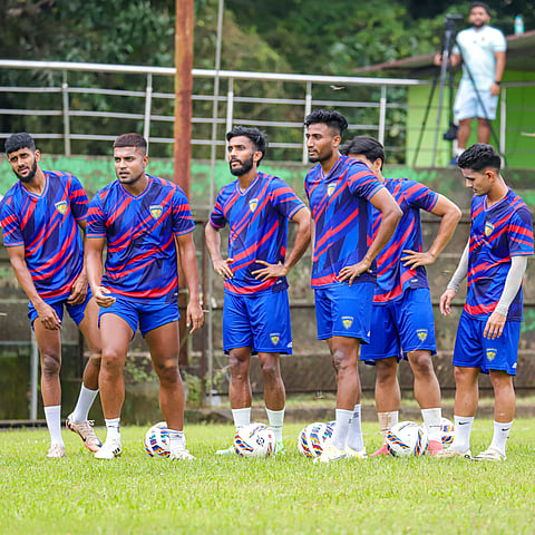 Chennaiyin FC players train in Goa ahead of the Super Cup on Saturday