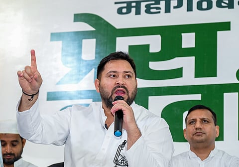 RJD leader and Opposition chief ministerial candidate Tejashwi Prasad Yadav