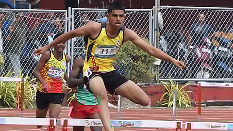A meet record was set in
athletics by Sreehari Karikkan
of GV Raja Sports School in
junior boys’ hurdles.
