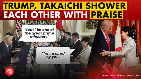 Trump calls Japan's Takaichi ‘one of the great prime ministers’ as she praises his Gaza peace efforts