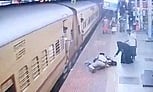 A Railway Protection Force (RPF) Head Constable acted quickly and saved a female passenger who fell while trying to board the train.