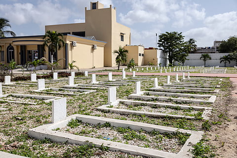 A general view of the Thiaroye Military Cemetery in Dakar, on October 23, 2025.