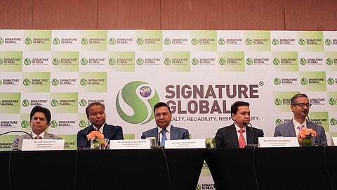 Signature Global (India)  management announces the NCD placement at New Delhi on Tuesday.  