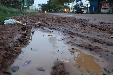 Residents and motorists have raised concerns over the Vadavalli - Thondamuthur main road, which has been left damaged after the UGD project works by the TWAD Board officials. The road, which is one of the major link roads in the region, connects numerous residential areas with educational institutions and other commercial places. People demanded that the officials fix the road at the earliest.
