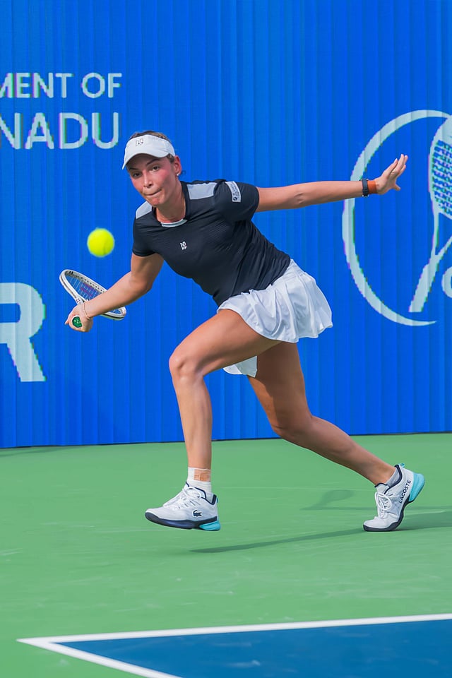 Donna Vekic battled the Chennai heat to see off Vaishnavi Adkar on Wednesday