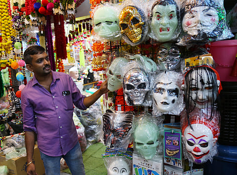 Halloween merchandise in Broadway
