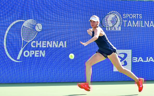 Linda Fruhvirtova, who was the defending champion, crashed out on Thursday