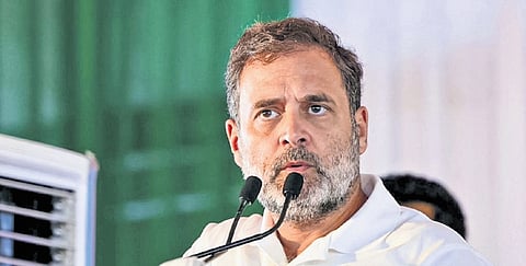 In Bihar, Rahul says Modi ‘fears to counter’ Trump