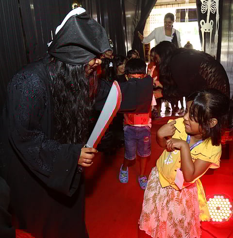 A scene from the celebration at Greets Public School