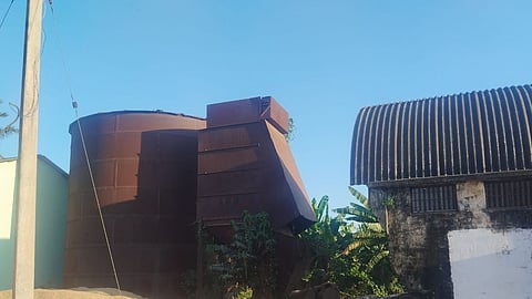 A defunct silo at Ganapathy Agraharam village in Thanjavur 