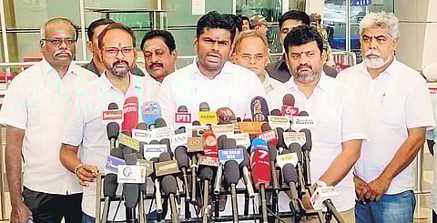 Former state BJP president Annamalai said he is refraining from speaking against AIADMK leaders because of the word he gave to Amit Shah 