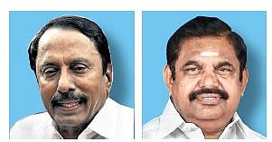 KA Sengottaiyan (L), Edappadi Palaniswami