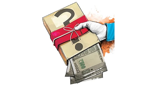 The Vigilance caught Kumarmani and seized his mobile phone. 