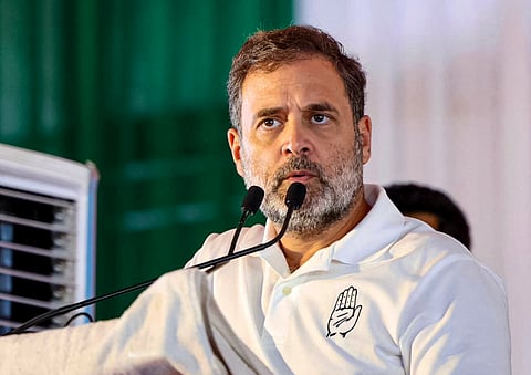 A large number of fishermen were present at the spot, some of whom dived to join the leaders in chest-deep waters.