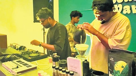 Coffee brewing party hosted by Underblu Coffee in Kozhikode