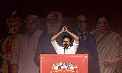 TVK president Vijay.