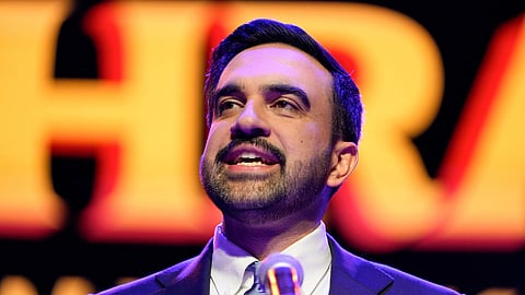 Zohran Mamdani speaks after winning the mayoral election, Tuesday, Nov. 4, 2025, in New York.