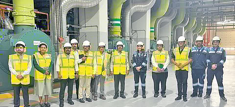 MA&UD Minister P Narayana at Tabreed district cooling centre in Dubai.