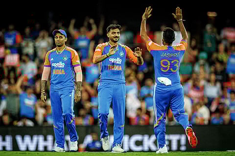 India all-rounder Axar Patel (c) hit a quick-fire 21 before going on to take two wickets in Australia's innings. He was adjudged Player of the Match