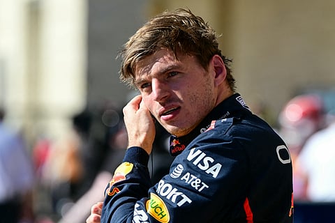 Red Bull Racing's Dutch driver Max Verstappen smiles during the media day ahead of the Sao Paulo Formula One Grand Prix at the Jose Carlos Pace racetrack, aka Interlagos, in Sao Paulo, Brazil on November 6, 2025.