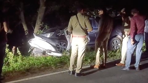 Police investigation underway at the crime scene.