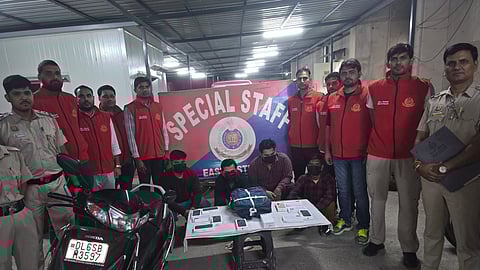 The accused subsequently broke down and confessed to have staged the fake robbery in connivance with his aides to misappropriate cellphones.