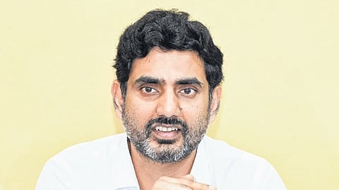 Minister for IT Nara Lokesh.