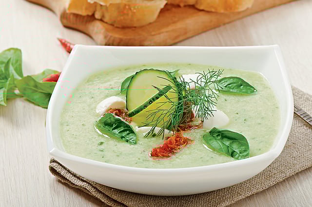 Cucumber and Coconut Cold Soup
