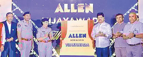 Excise Minister Kollu Ravindra inaugurates ALLEN institute branch in Vijayawada.