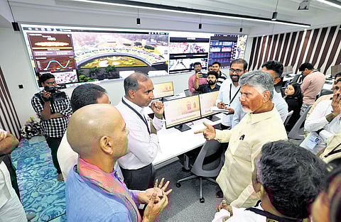 Integrated Command Control Center in the Vaikuntam Queue complex.