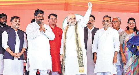 Amit Shah addressed rallies in Sasaram and Arwal, urging support for NDA.