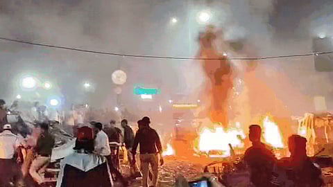 The city has been placed on high alert, with the Ministry of Home Affairs closely monitoring the situation. Police in neighbouring states and major cities, including Mumbai, have also been put on alert.