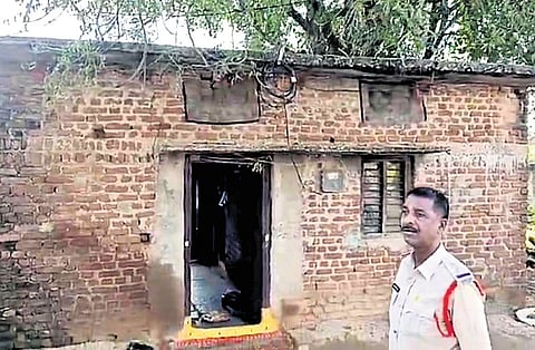The house of Ande Sri in Rebarthi village of Maddur mandal in Siddipet district.