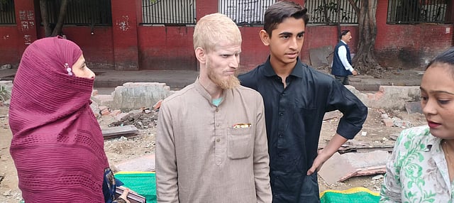 Mohammed Farukh with his family