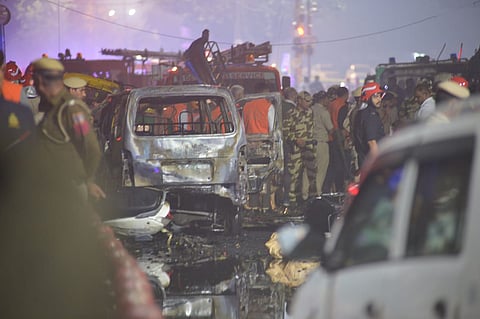 Thirteen people were killed and around 20 others injured in a powerful explosion in a Hyundai i20 near Delhi’s Red Fort Metro Station on Monday evening.